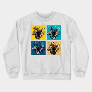 Pop Lionfish - Cool Aquarium Fish Crewneck Sweatshirt